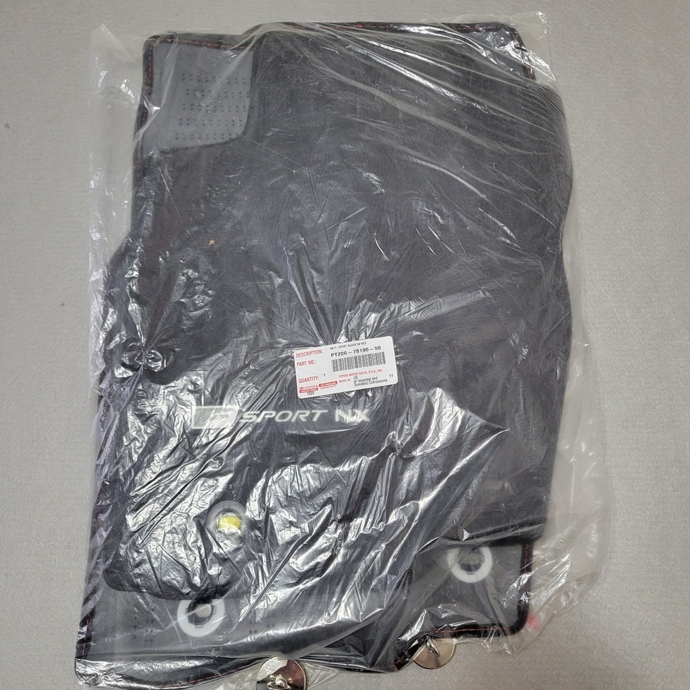 2019-2021 LEXUS NX F-Sport Genuine Carpet Floor Mats Black PT206-78190-50 OEM